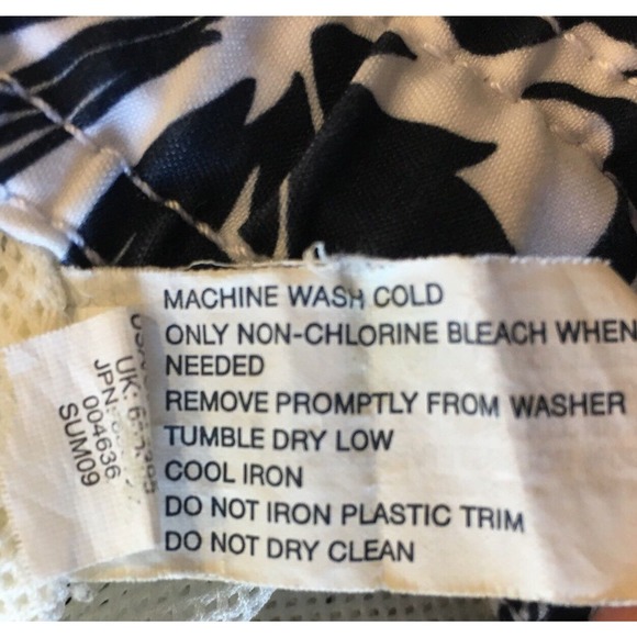 Gap Mens Large Navy Blue White Basic Swimming Shorts Trunks W Mesh Liner - Picture 7 of 12